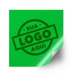 Adesivo de Vinil Quadrado 5cm Adesivo Vinil 5cm Frente  Corte Reto 