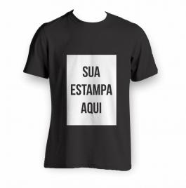 Camisa Preta Algodão (Transfer) 21x29,7cm Frente   