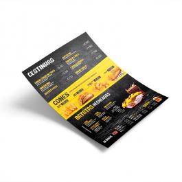 Panfleto 30x42cm - Frente e Verso Papel Couchê  150g 30x42 Frente  Corte Reto 